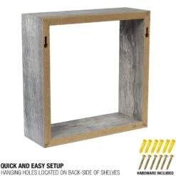 Square Floating Shelf (Set Of 3) -Sorbus Decor Shop 5 6e6562dd d5b4 4e44 a5fd 67ee7f855867