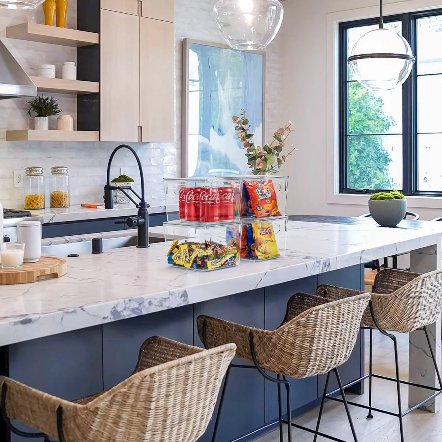 Plastic Bins With Lid Set (Medium) 8 Plastic Bins With Lid Set (Medium) - Image 6