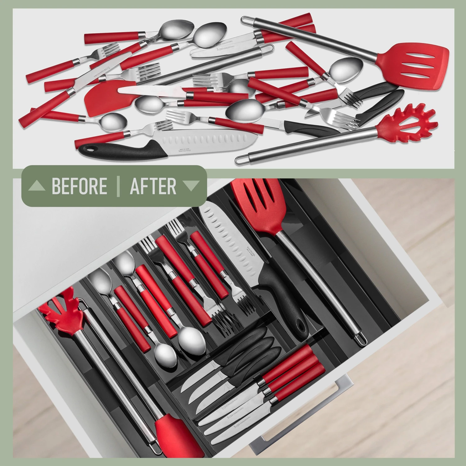 Expandable Kitchen Drawer Organizer & Utensil Tray 7 Expandable Kitchen Drawer Organizer & Utensil Tray - Image 5