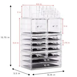 Makeup Organizer Case (12 Drawer 4Pc) -Sorbus Decor Shop 5 73556d2b 1243 4584 8dfd 097f7d104323