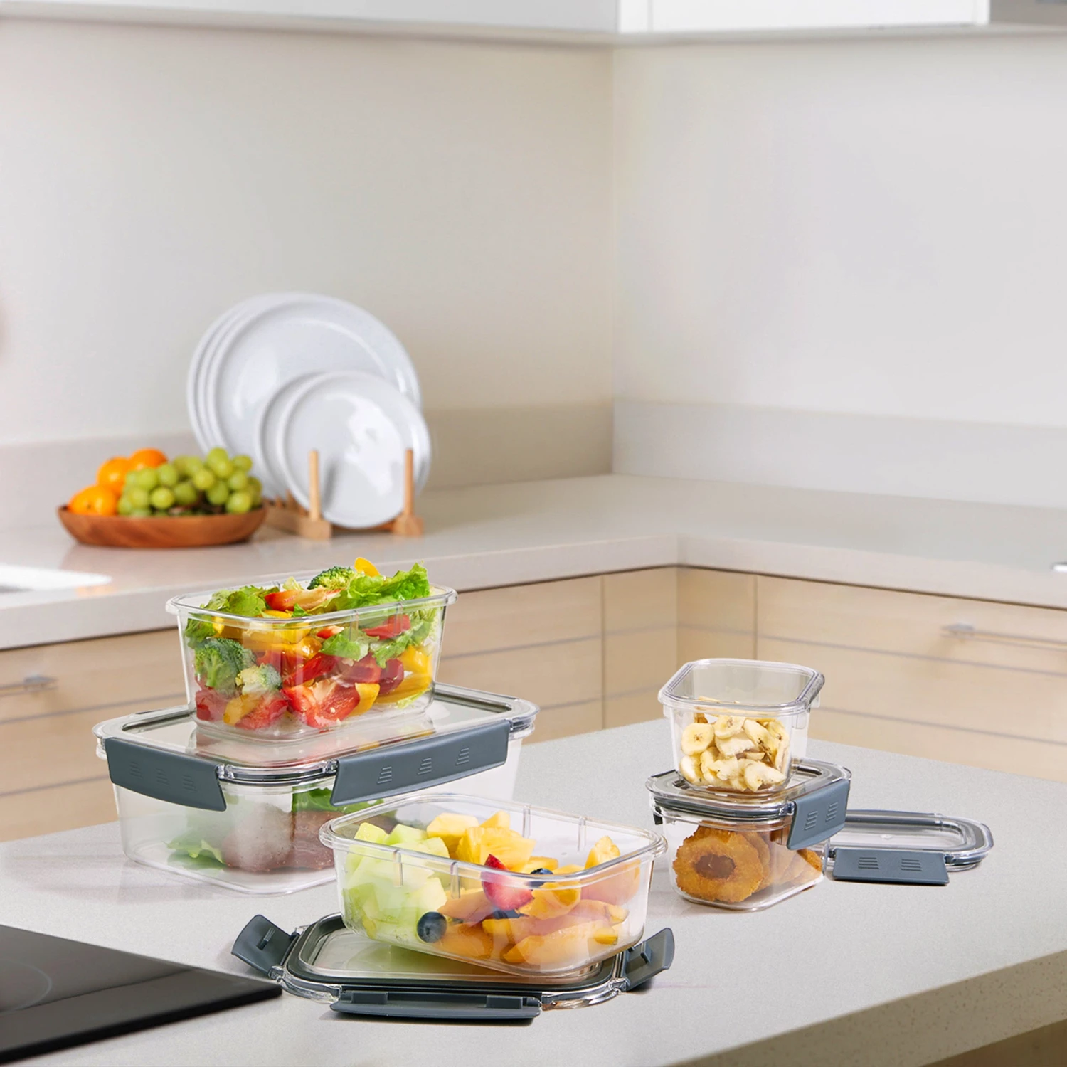 Variety Pack Food Storage Airtight Containers (16 Pack) 10 Variety Pack Food Storage Airtight Containers (16 Pack) - Image 8