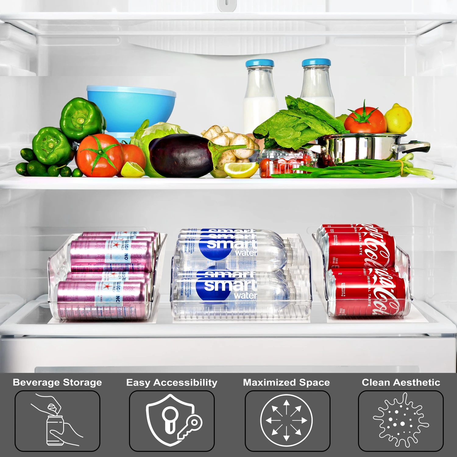 Soda Can Organizer Bin With Lid 16 Soda Can Organizer Bin With Lid - Image 14