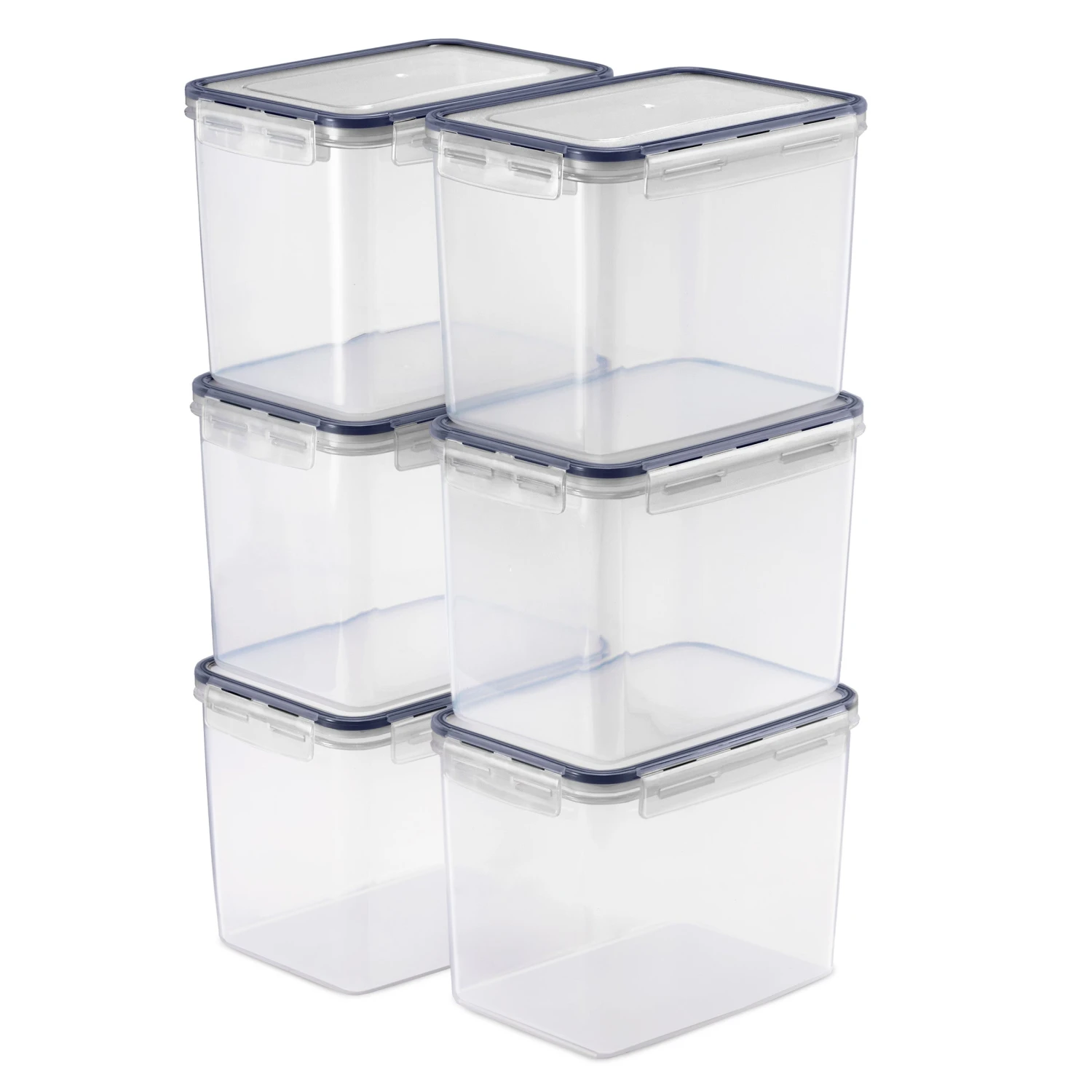 Large Narrow Food Storage Containers (Set Of 6) 8 Large Narrow Food Storage Containers (Set Of 6) - Image 6