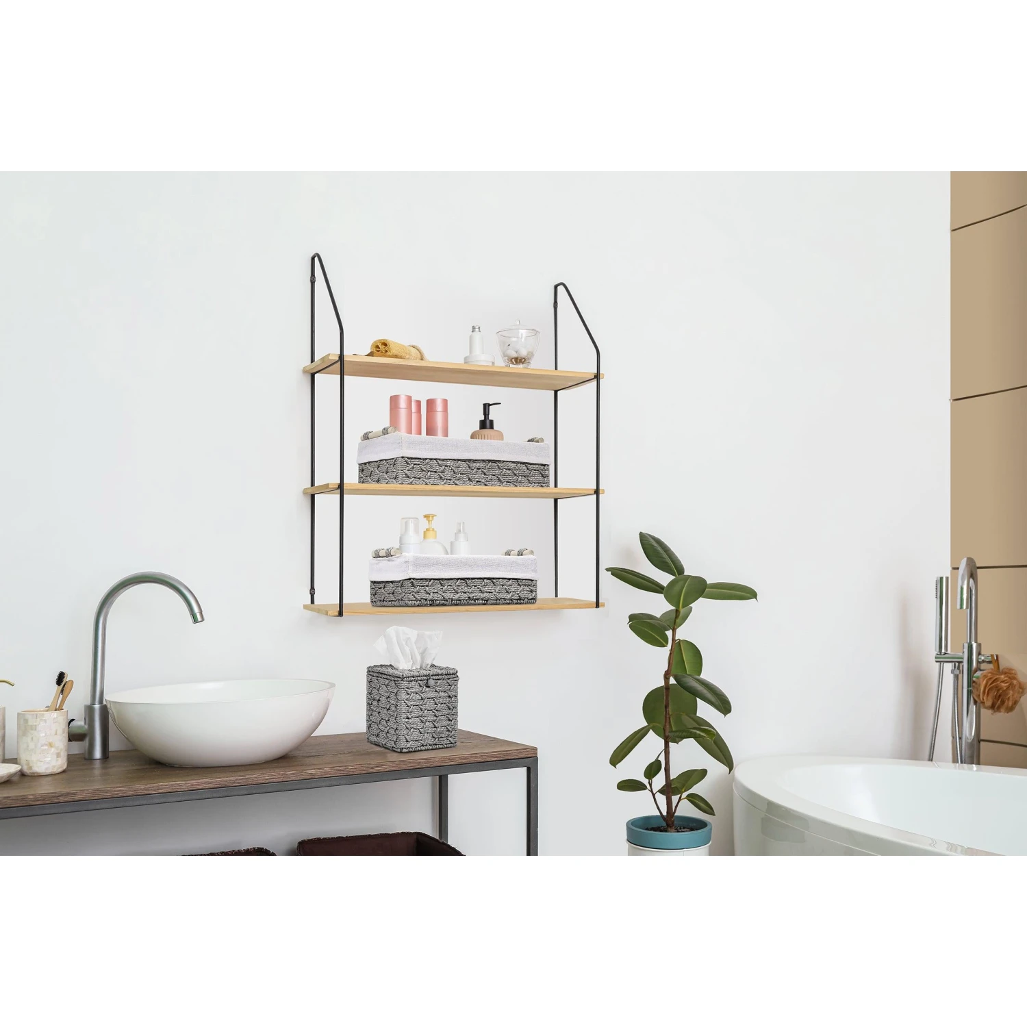 Woven Boho Decor Baskets (3 Pc) 7 Woven Boho Decor Baskets (3 Pc) - Image 5