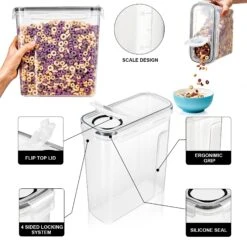 Narrow Airtight Food Storage Dispensers (6 Pack) 12 Narrow Airtight Food Storage Dispensers (6 Pack) -Sorbus Decor Shop 5 a917ffba d4a7 47b5 b4d0 046dcf7f8214