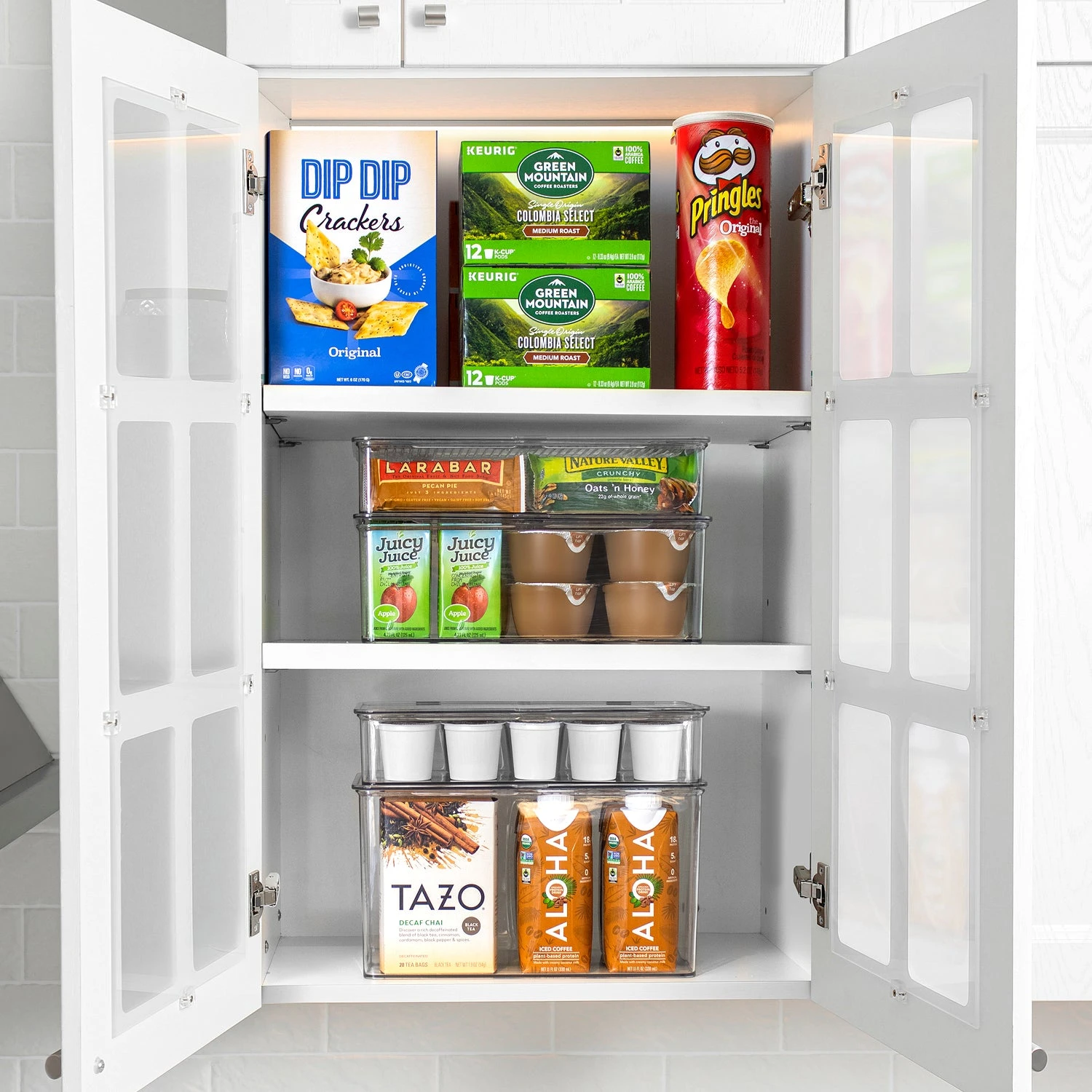 Pantry Storage Bins For With Hinged Lids 6 Pantry Storage Bins For With Hinged Lids - Image 4