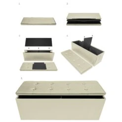 Faux Leather Storage Bench (Large) -Sorbus Decor Shop 5 c83fee4c 88f6 4723 a252 9e874ea3fb26