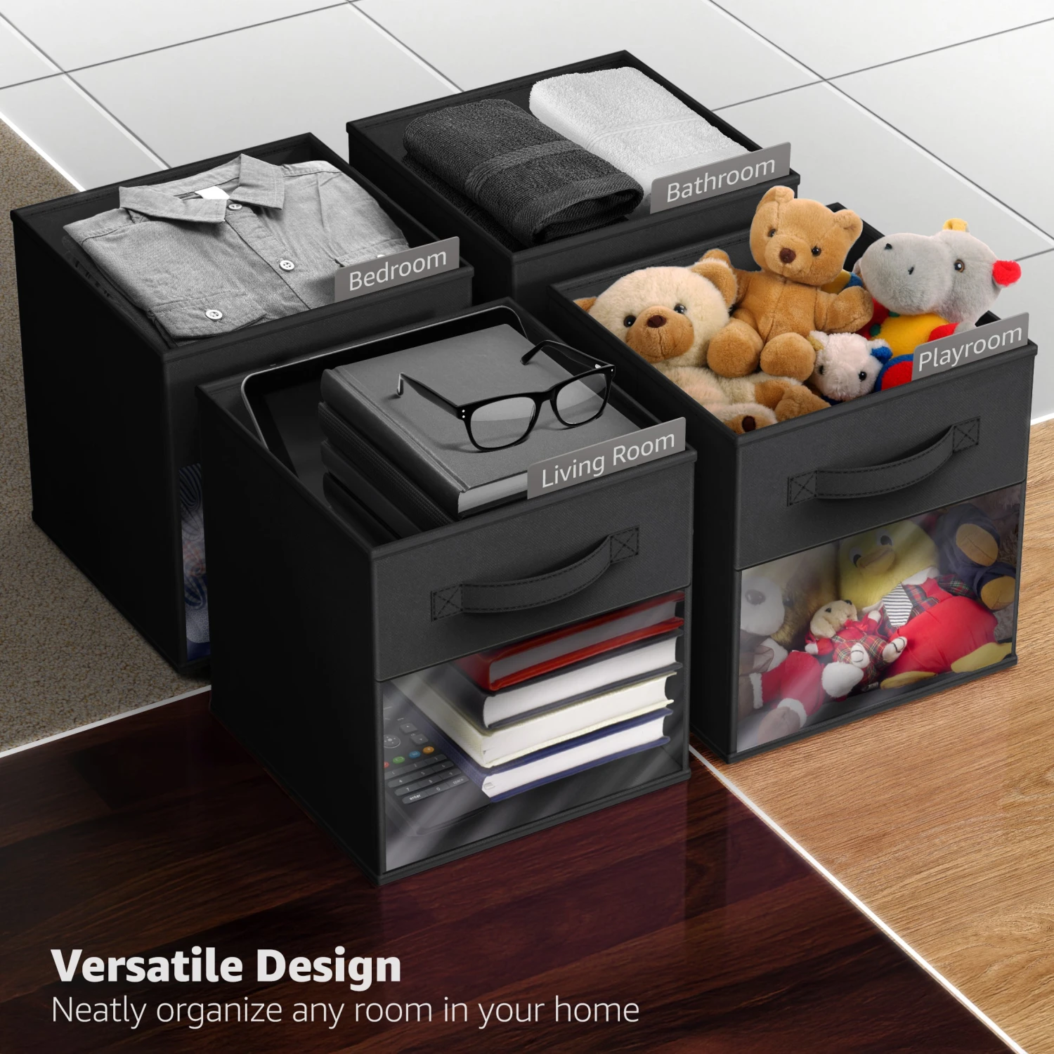 11" Storage Bin With Clear Window – 6 Pack 14 11" Storage Bin With Clear Window – 6 Pack - Image 12