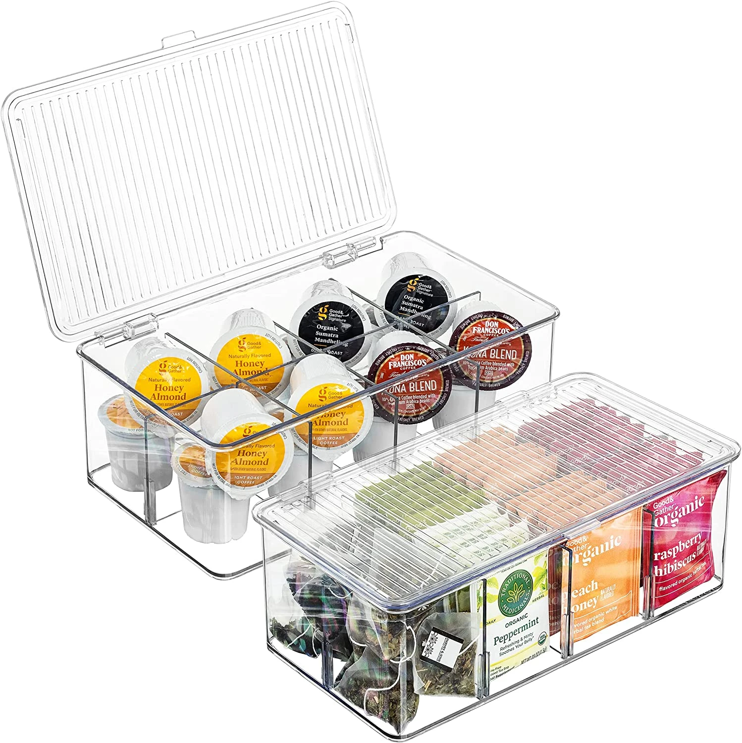 Storage Bins With Dividers & Lids (Set Of 2) 9 Storage Bins With Dividers & Lids (Set Of 2) - Image 7