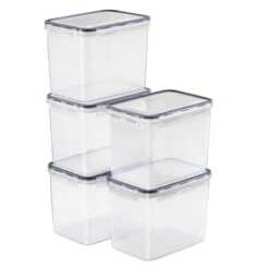 Large Narrow Airtight Food Storage Containers With Lids (5 Pack) -Sorbus Decor Shop 5 ecbbf64d eff5 45dc 9a35 72fd0a94dbf2