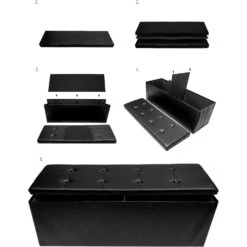 Faux Leather Storage Bench (Large) -Sorbus Decor Shop 5 f09cef7e fff2 4137 aa1d 0a223167c68e