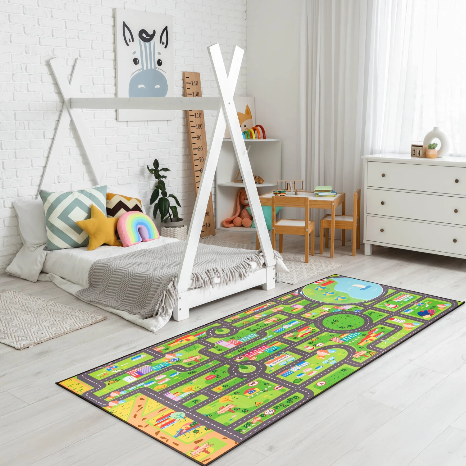 City Streets Car Road Map Kids Play Mat (L, XL) 15 City Streets Car Road Map Kids Play Mat (L, XL) - Image 13