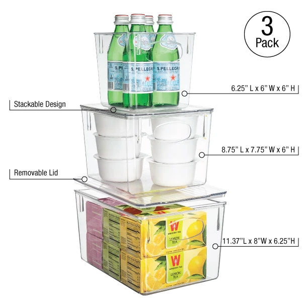Plastic Container Bin With Lids (Variety Set) 9 Plastic Container Bin With Lids (Variety Set) - Image 7