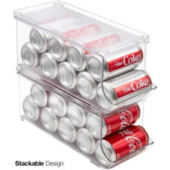 Soda Can Organizer Bin With Lid 26 Soda Can Organizer Bin With Lid -Sorbus Decor Shop 6. FR CANS 2PK Stackable