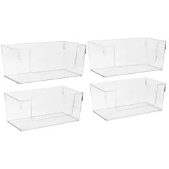 Clear Open Front Container Bin Set 19 Clear Open Front Container Bin Set -Sorbus Decor Shop 6 07069a6d 8628 4fcb a615 da21439fde7a