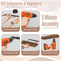 Solid Wood Floating Shelves (Set Of 2, 24”) 36 Solid Wood Floating Shelves (Set Of 2, 24”) -Sorbus Decor Shop 6 2999b224 364c 4a41 b68f ccb4238a3e12