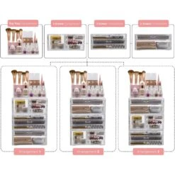 Makeup Organizer Case (9 Drawer 4Pc) -Sorbus Decor Shop 6 344ea7e8 6002 4db3 a31b e8a6c3eb33a5