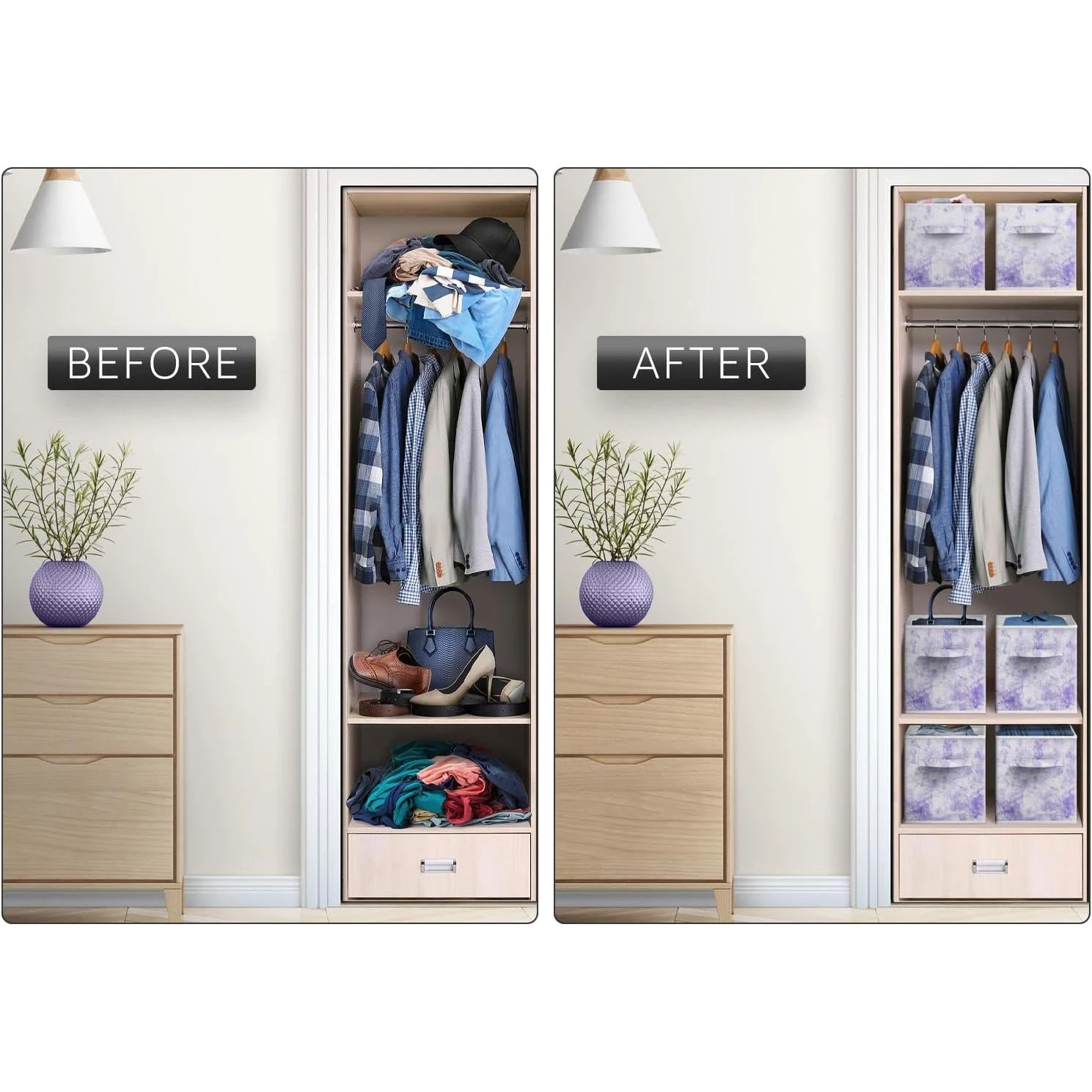 Tie-Dye Storage Cube Bins (4 Pack) 10 Tie-Dye Storage Cube Bins (4 Pack) - Image 8