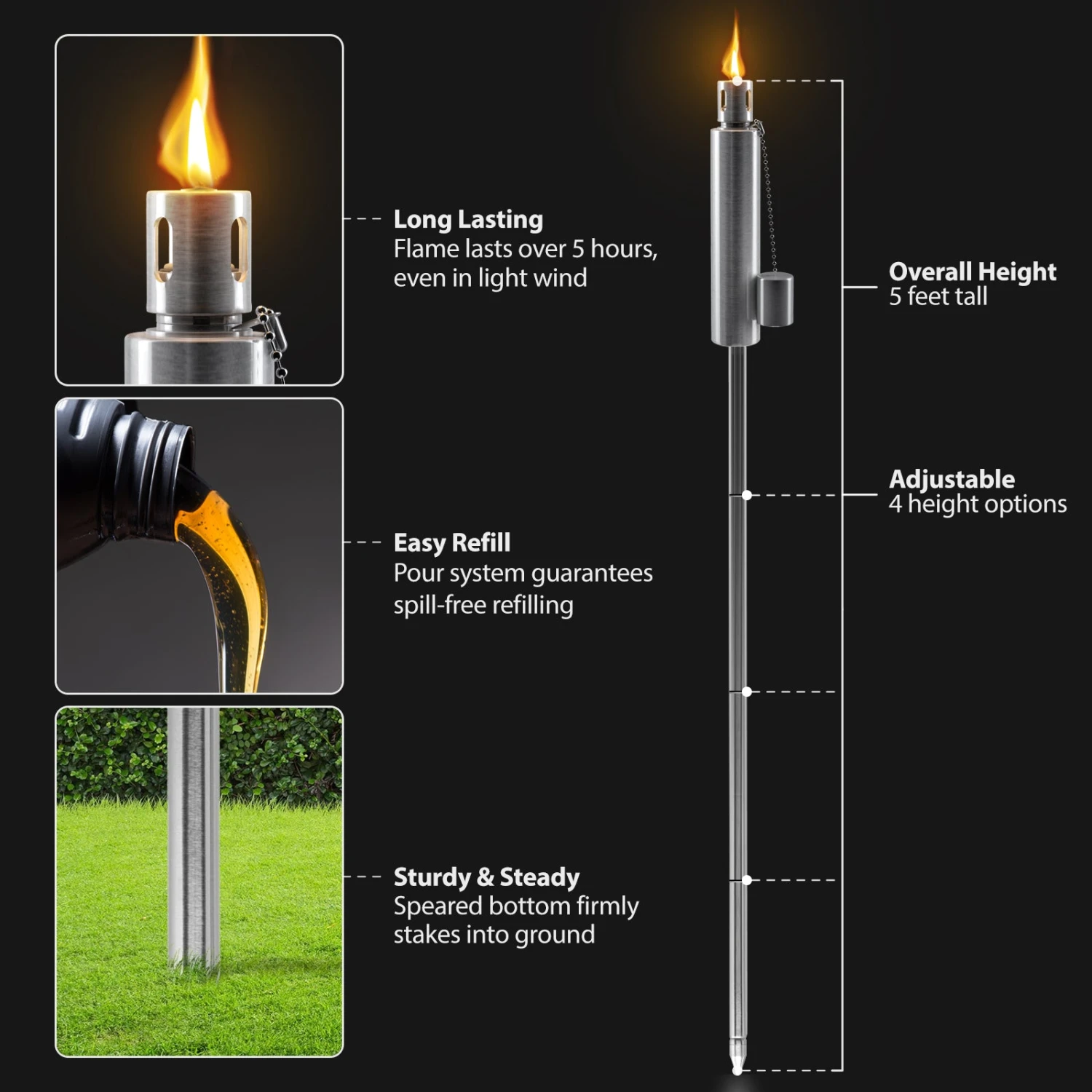 Matney Outdoor Decorative Torch Lights 7 Matney Outdoor Decorative Torch Lights - Image 5