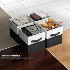 11" Cube Storage Fabric Bins (Two-Toned, 6 Pack) 32 11" Cube Storage Fabric Bins (Two-Toned, 6 Pack) -Sorbus Decor Shop 6 3f5946e0 5adf 45b4 9a6c 3789e2ddec0e