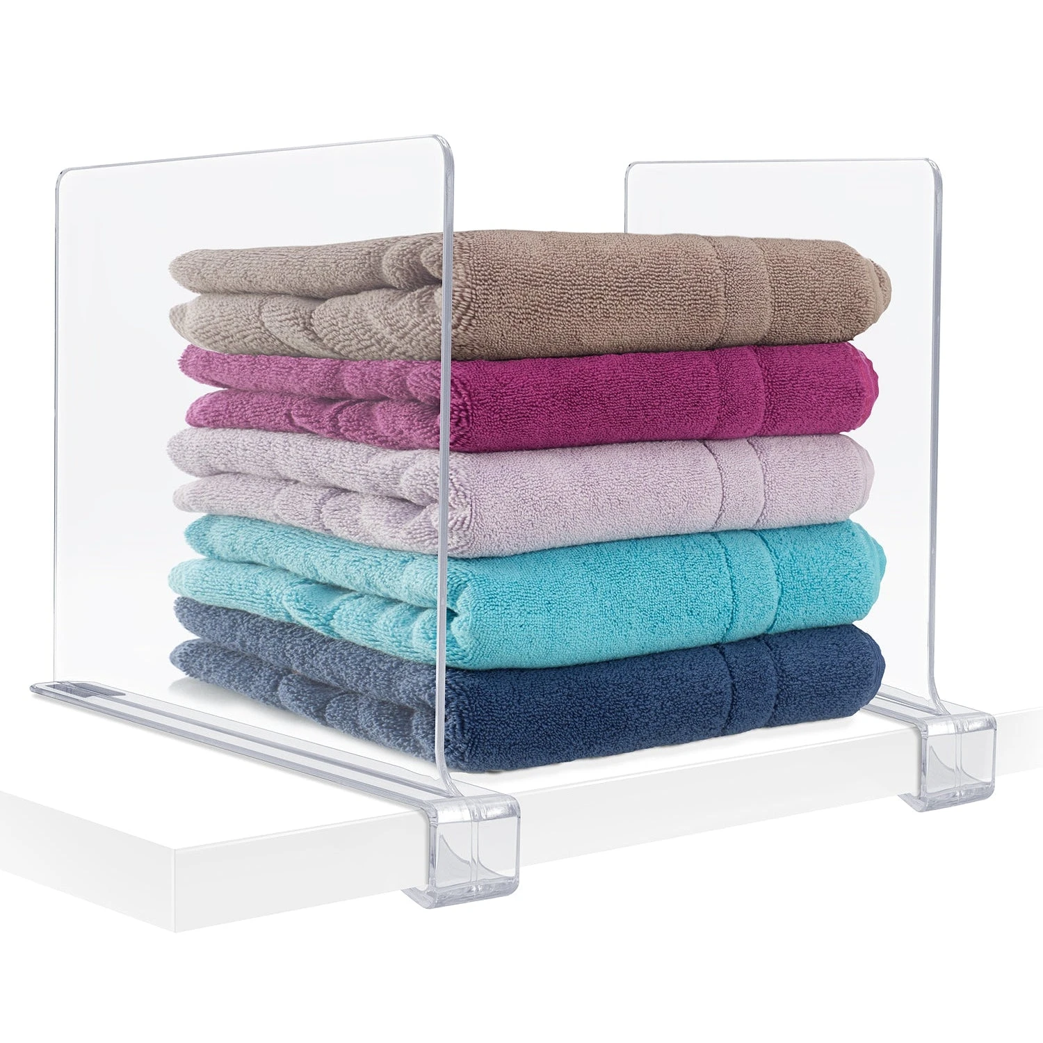 Clear Shelf Divider Set (Clip-On) 5 Clear Shelf Divider Set (Clip-On) - Image 3