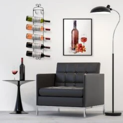 6 Bottle Wall Mounted Wine Rack -Sorbus Decor Shop 6 6108a8cd 1525 4292 a25a 07ebee32313a