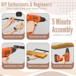 Solid Wood Floating Shelves (Set Of 2, 24”) 41 Solid Wood Floating Shelves (Set Of 2, 24”) -Sorbus Decor Shop 6 61934934 a879 40f5 a646 8723a217637a