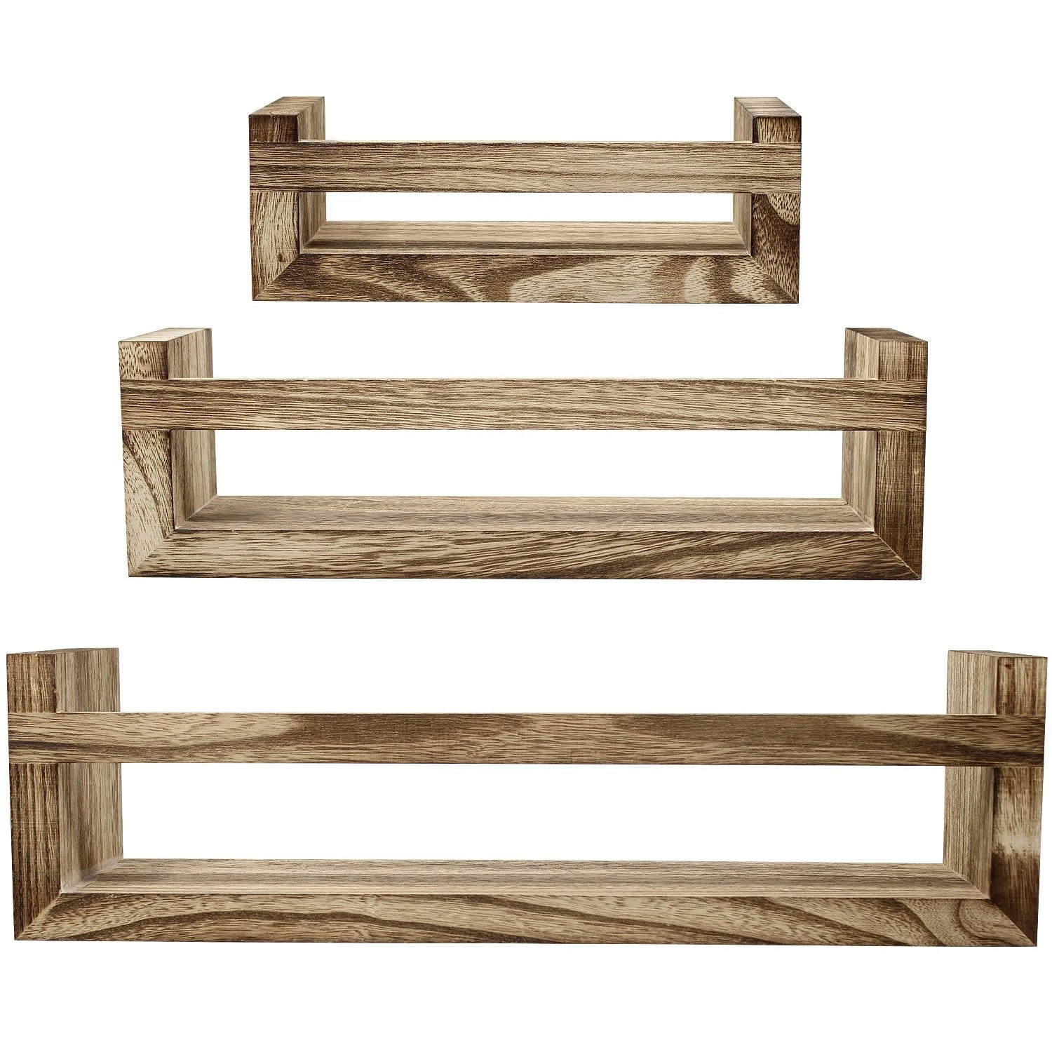 Farmhouse Floating Ledge Shelves (Set Of 3) 10 Farmhouse Floating Ledge Shelves (Set Of 3) - Image 8