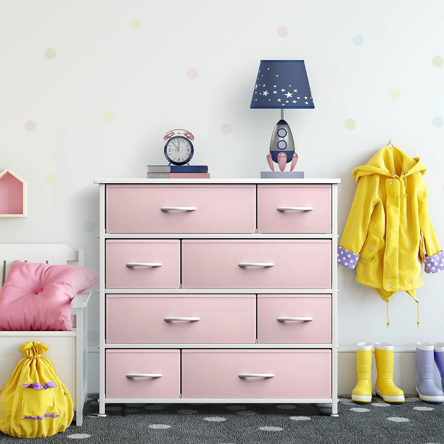 8 Drawer Wide Tall Dresser 15 8 Drawer Wide Tall Dresser - Image 13