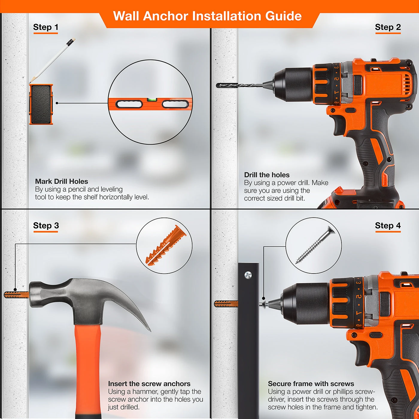 Dish Drying Wall Rack (2 Tier) 9 Dish Drying Wall Rack (2 Tier) - Image 7
