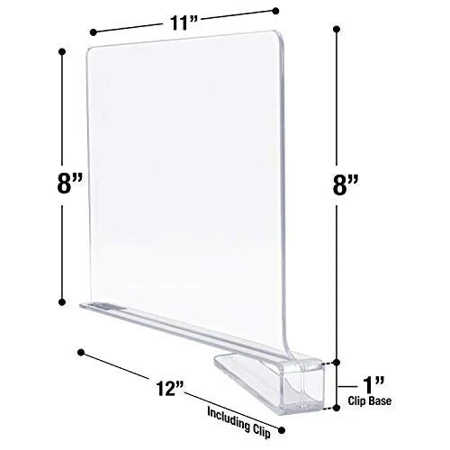 Clear Shelf Divider Set (Clip-On) 11 Clear Shelf Divider Set (Clip-On) - Image 9