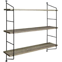Floating Wall Shelf With Metal Brackets (3 Tier) -Sorbus Decor Shop 6 6d096cd9 5345 4d76 9c39 db96e9f4372d