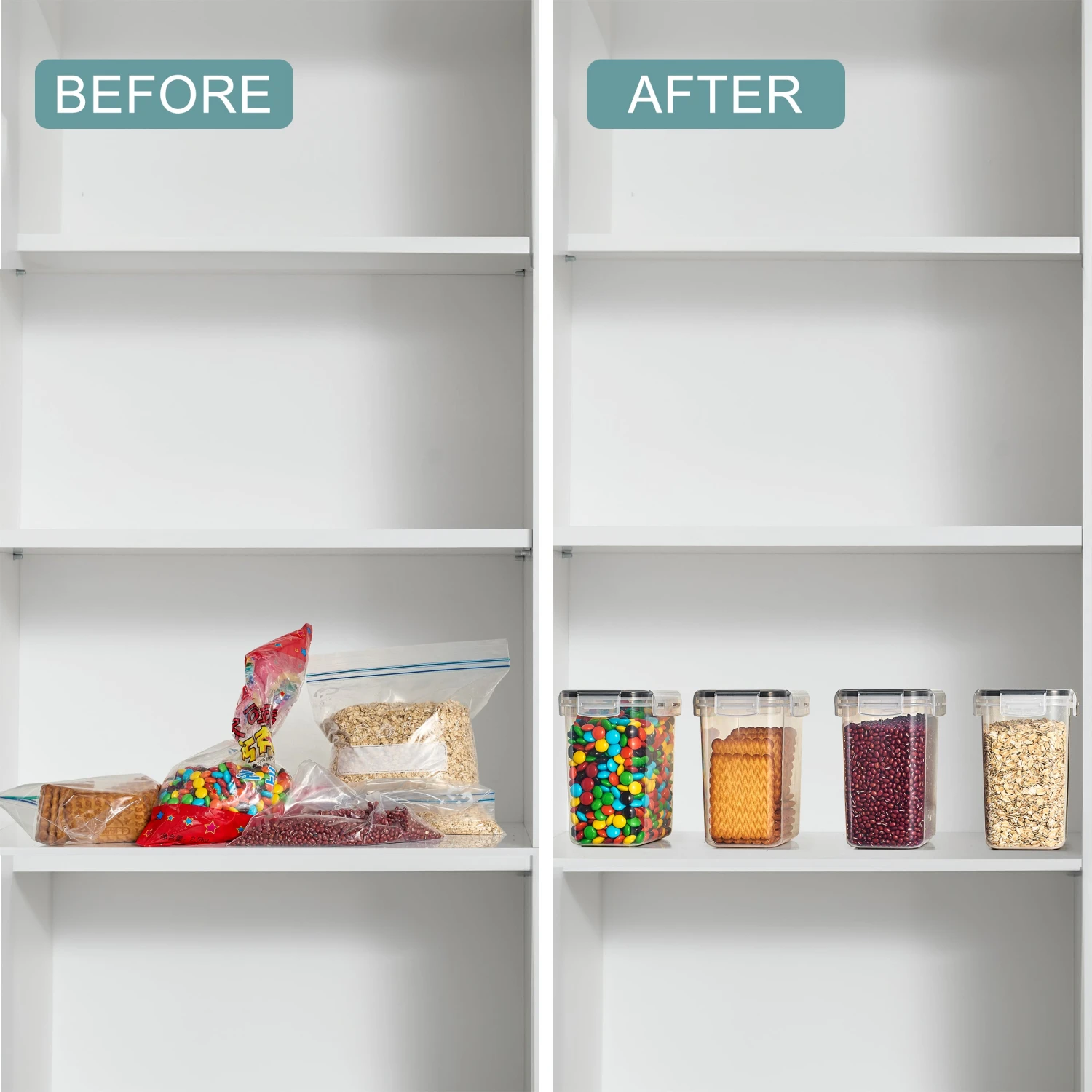 Medium Airtight Food Storage Containers (4 Pack) 10 Medium Airtight Food Storage Containers (4 Pack) - Image 8