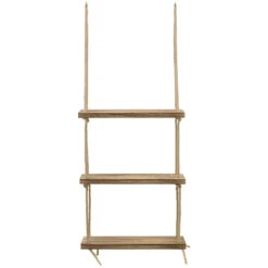 Rope Floating Shelf Rustic Wood (3 Tier) -Sorbus Decor Shop 6 85618628 8827 43d6 8152 fb205489ea90
