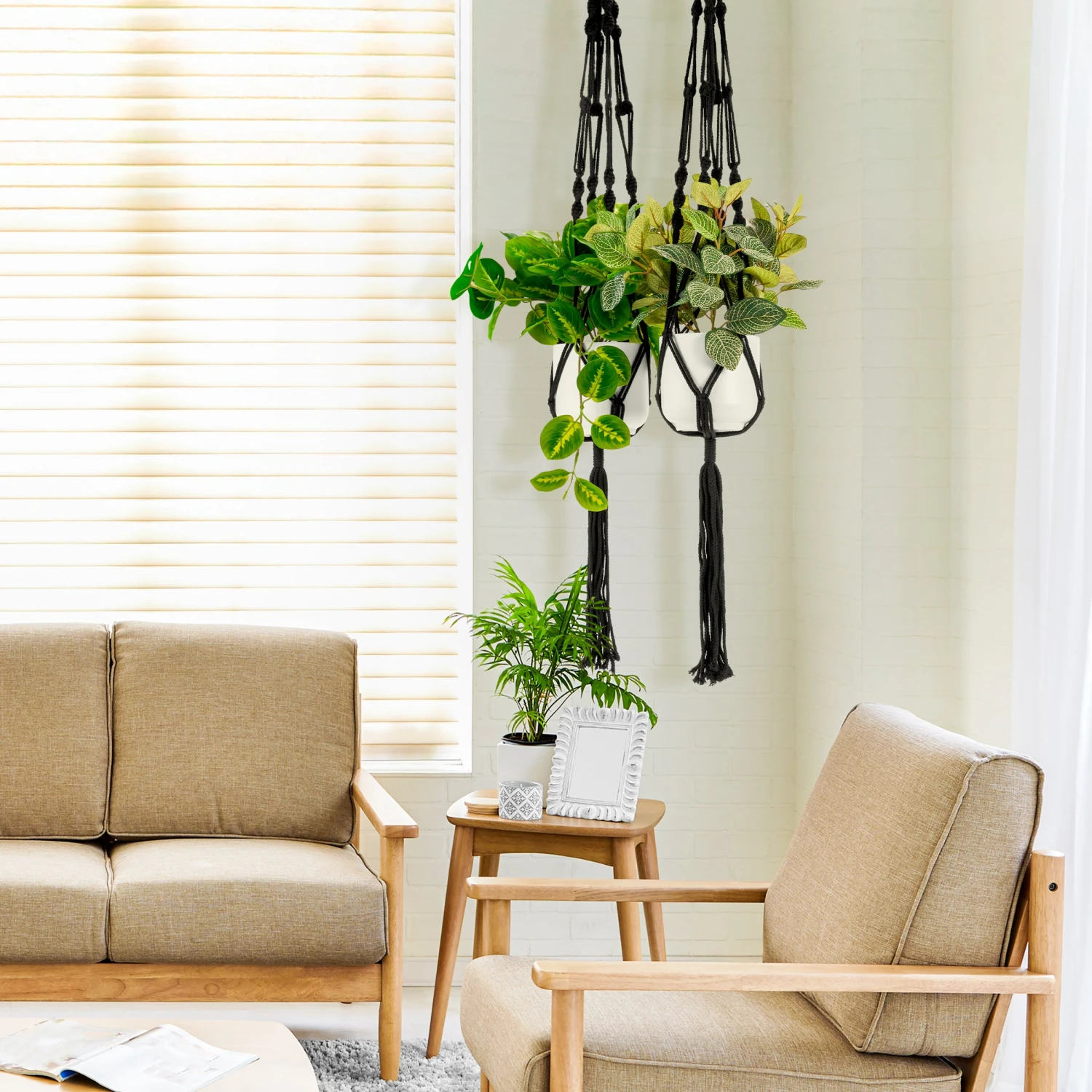 Macrame Plant Hanger 12 Macrame Plant Hanger - Image 10