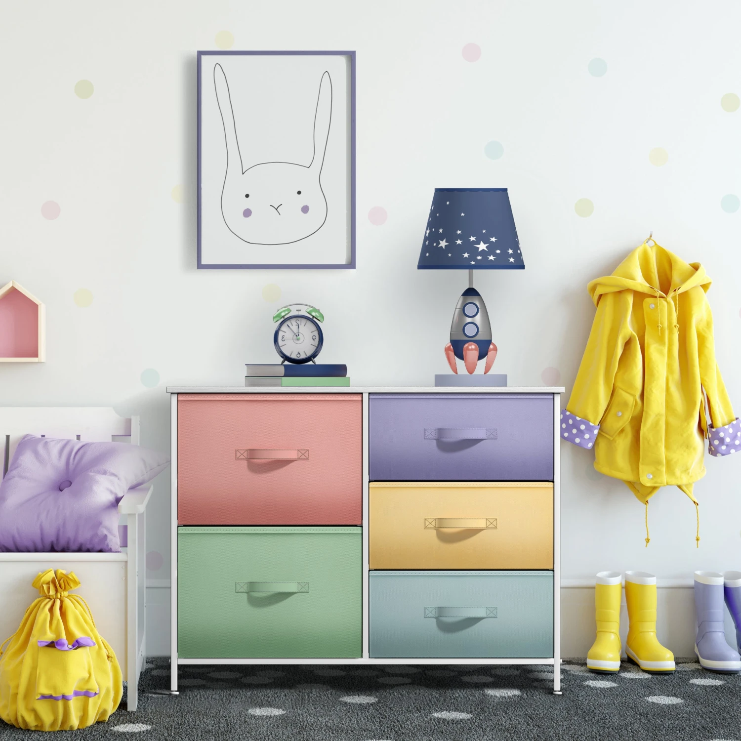 5 Drawer Dresser Nightstand 20 5 Drawer Dresser Nightstand - Image 18