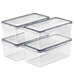 Long Rectangular Airtight Food Storage Containers With Lids (4 Pack) 15 Long Rectangular Airtight Food Storage Containers With Lids (4 Pack) -Sorbus Decor Shop 6 b3519080 624d 4278 a6c3 73be8d8cd372