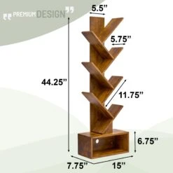 7 Tier Tree Bookshelf With Storage -Sorbus Decor Shop 6 b82cf7ec bb64 4157 9439 3c84addc2b78