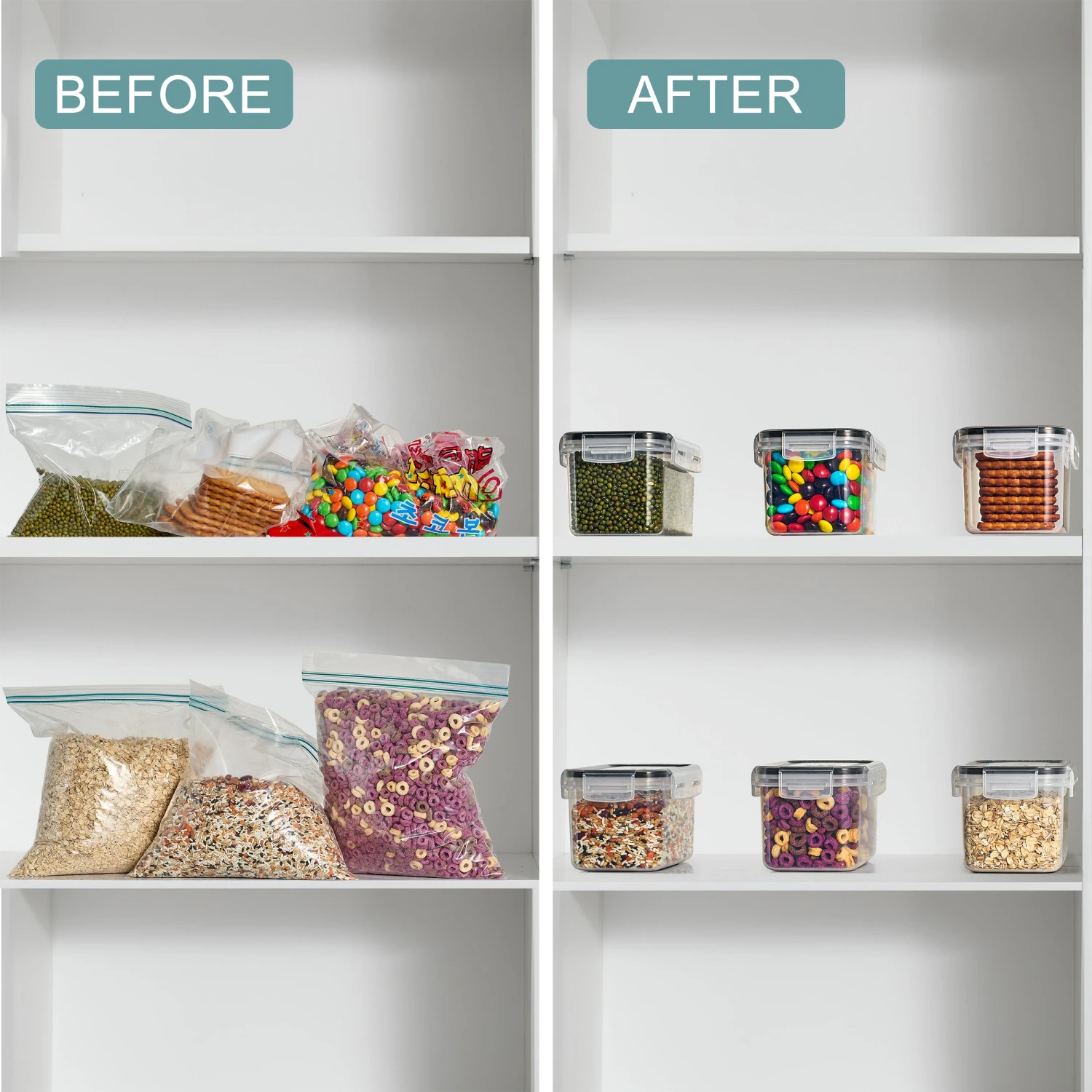 Medium Airtight Food Storage Containers (6 Pack) 10 Medium Airtight Food Storage Containers (6 Pack) - Image 8