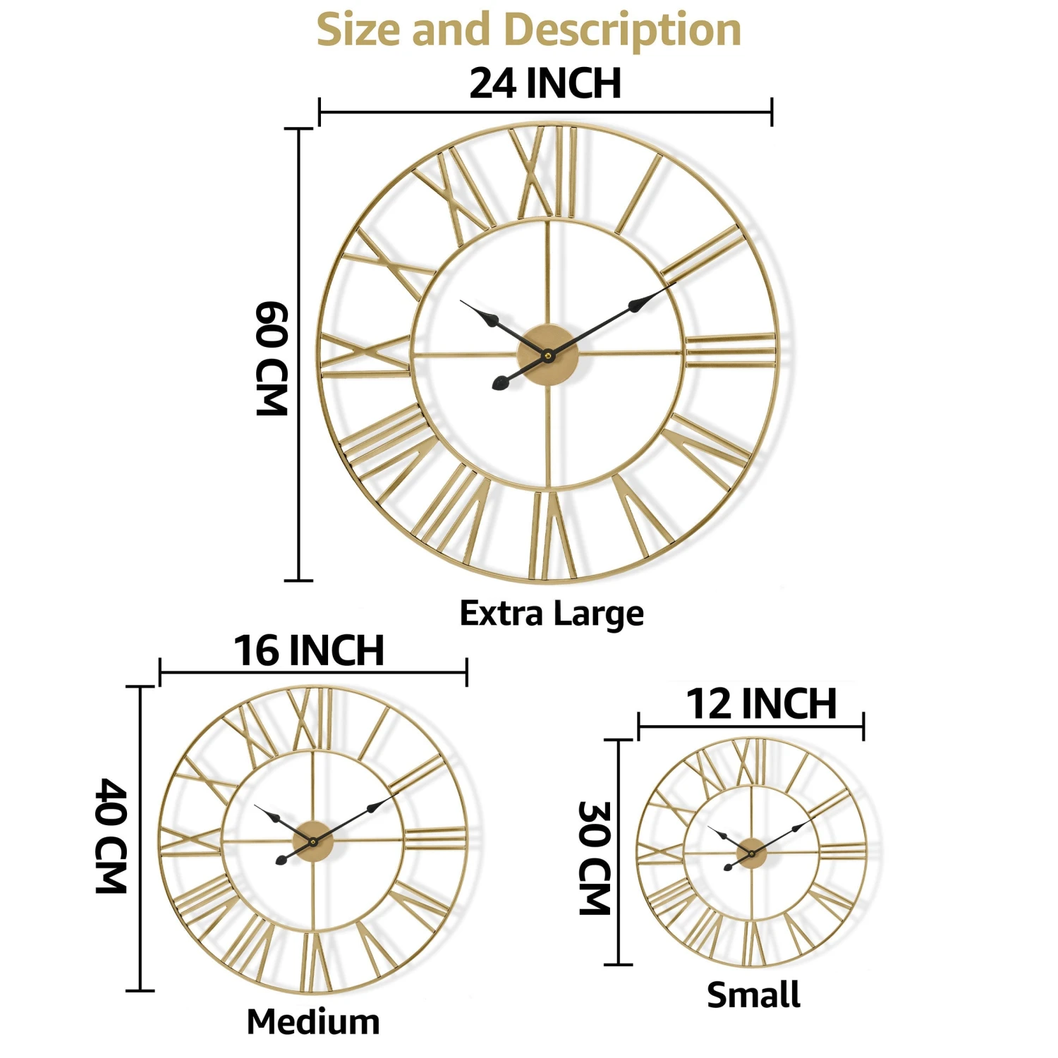 16" Wall Clock (Roman) 14 16" Wall Clock (Roman) - Image 12