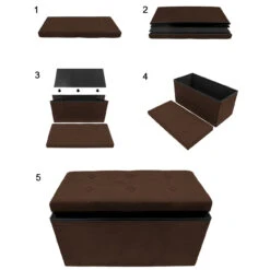 Faux Suede Storage Bench (Medium) -Sorbus Decor Shop 6 c96370aa cba6 4cab 8995 81bd0287684c