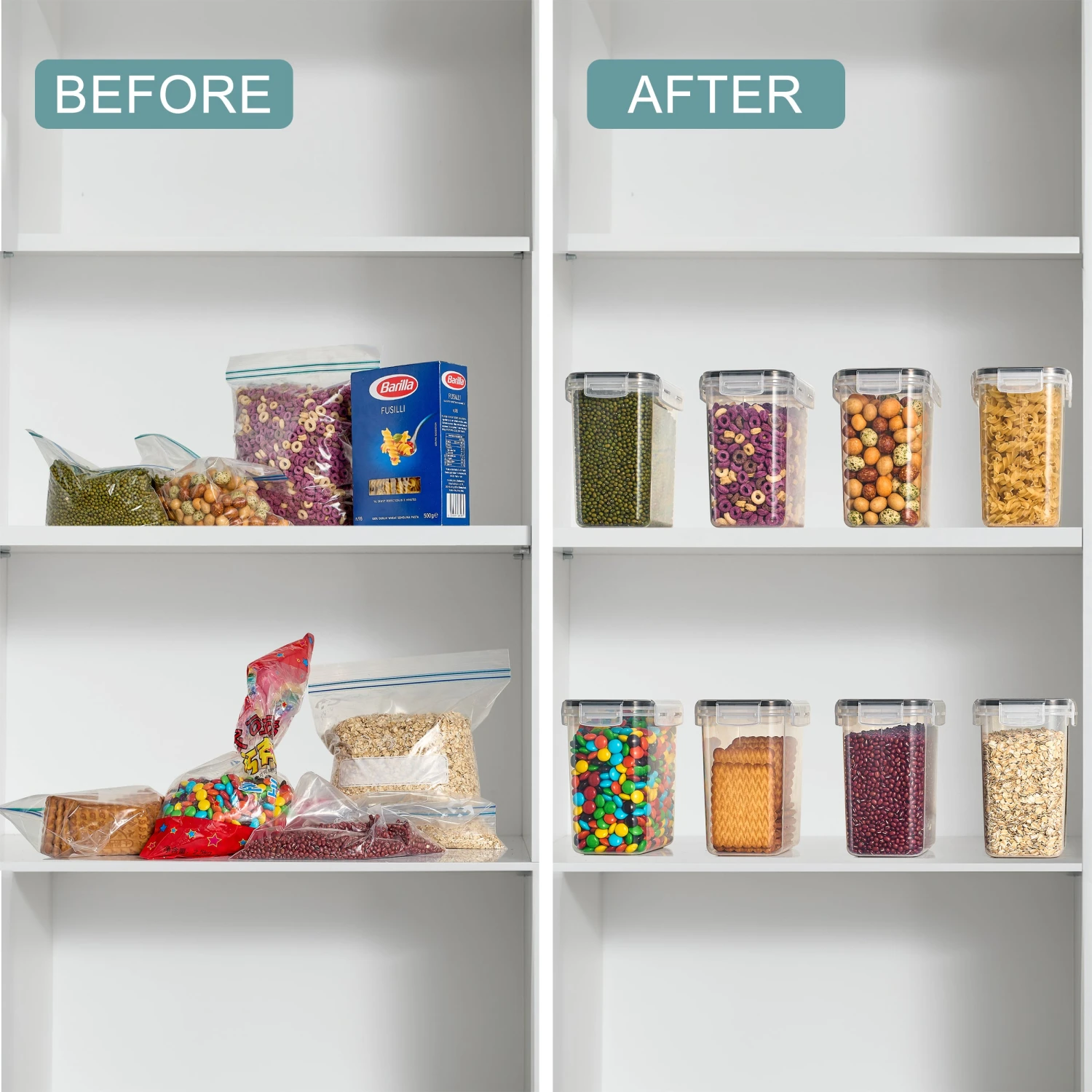 Medium Airtight Food Storage Containers (8 Pack) 9 Medium Airtight Food Storage Containers (8 Pack) - Image 7