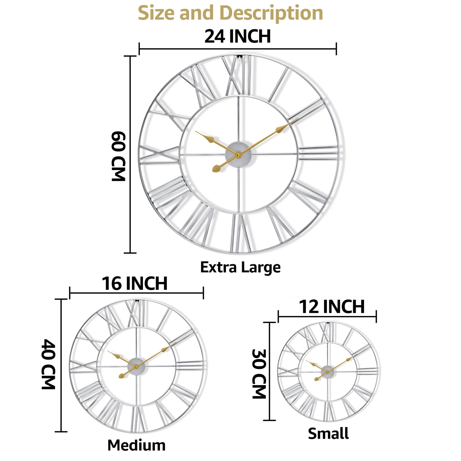 16" Wall Clock (Roman) 21 16" Wall Clock (Roman) - Image 19