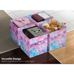 11" Cube Storage Bin (Single Pack Tie-Dye) -Sorbus Decor Shop 6 eb8312d9 4b99 496d a719 6231ca75e5a5
