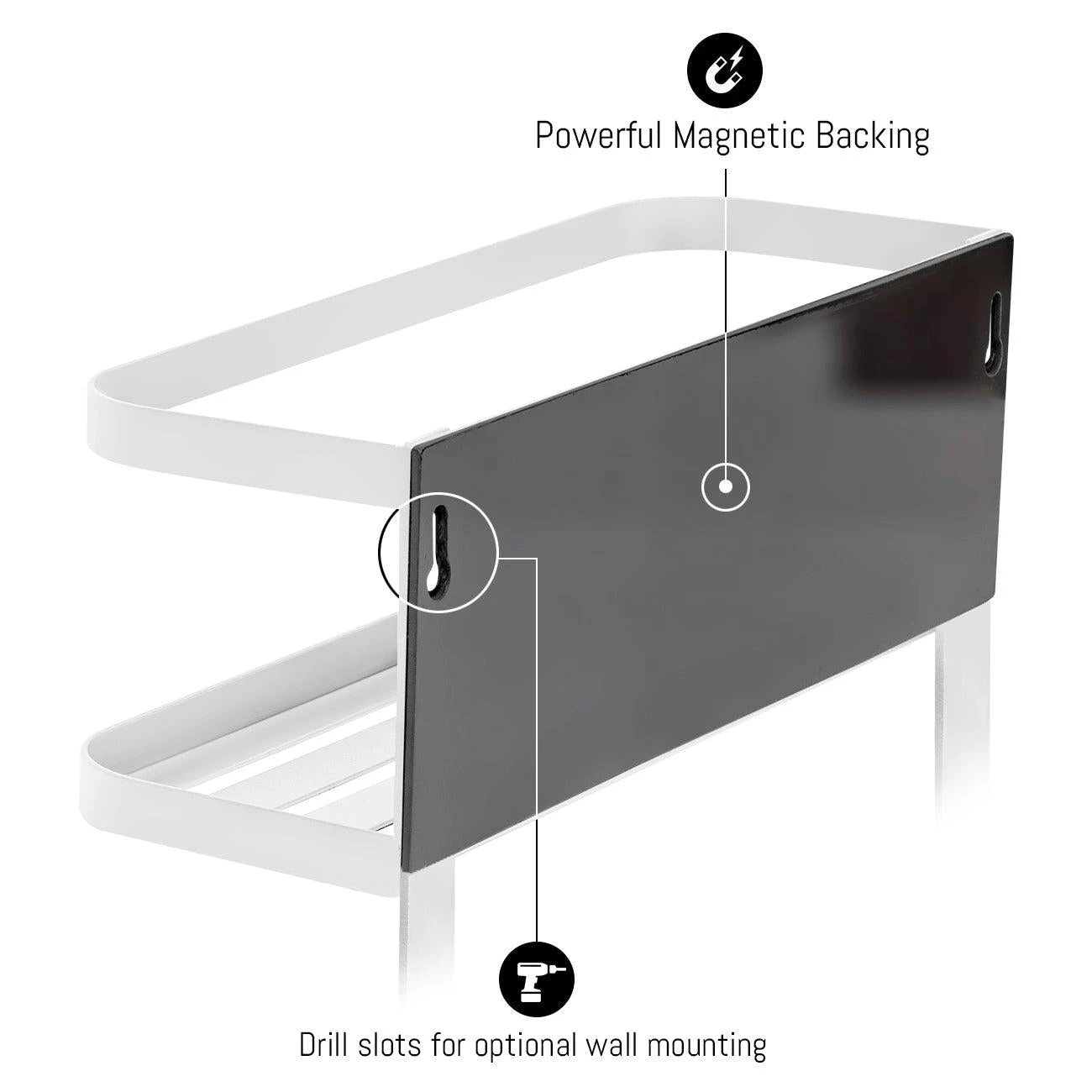 Magnetic Spice Rack Shelf (3 Tier) 10 Magnetic Spice Rack Shelf (3 Tier) - Image 8