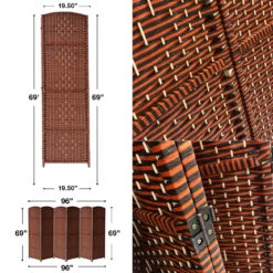 6 Panel Room Divider 39 6 Panel Room Divider -Sorbus Decor Shop 7. Divider 1 6 New 7