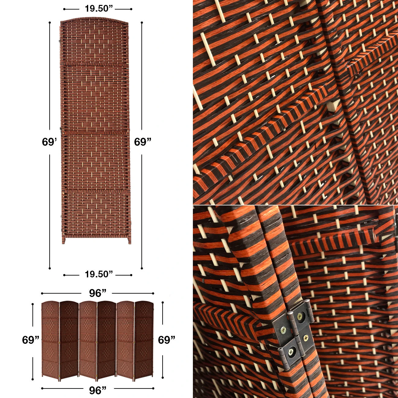 6 Panel Room Divider 21 6 Panel Room Divider - Image 19