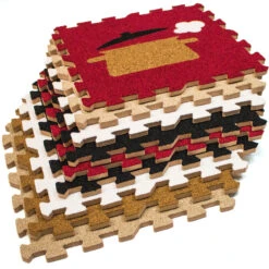 Floor Puzzle Mat Interlocking Set (9 Pc)