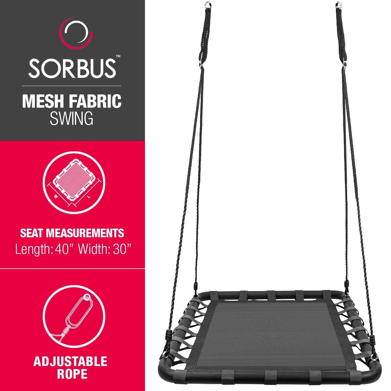 Kids Rectangular Platform Swing 5 Kids Rectangular Platform Swing - Image 3