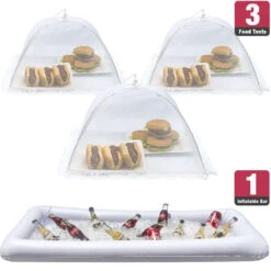 Inflatable Serving Bar And Food Cover Umbrellas